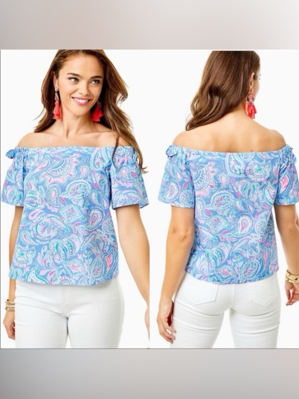 Lilly Pulitzer Tamara Off the Shoulder Top